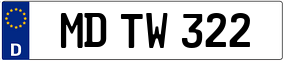 Trailer License Plate